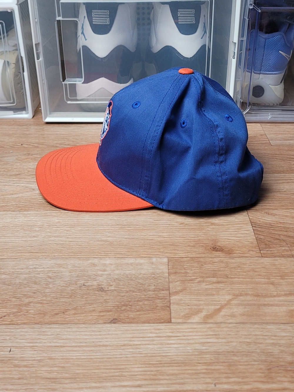 American Needle Mets Royal Blue Snapback Cap with Red Label - Picture 4 of 8